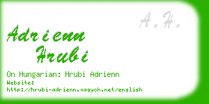 adrienn hrubi business card